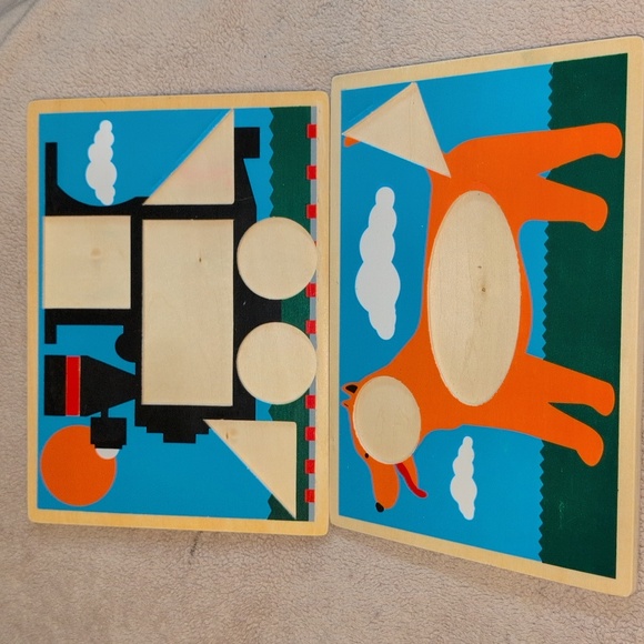 Box#4 🔥 5 For $35 🔥 Colorful Wooden Puzzle Set for Kids - Picture 7 of 9